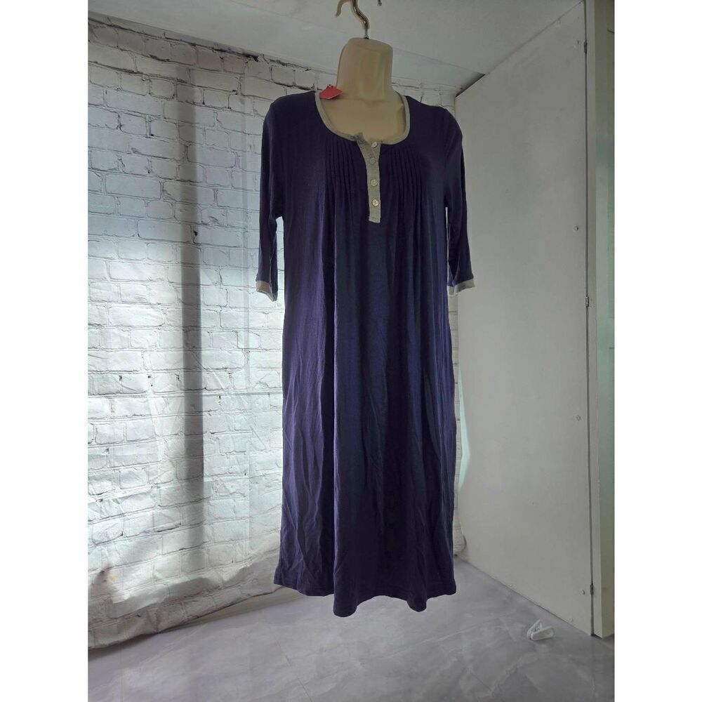 Lamiu Womens Size Small Navy/Grey Nightgown